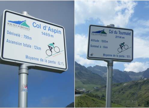 Cols daspin  tourmalet signs